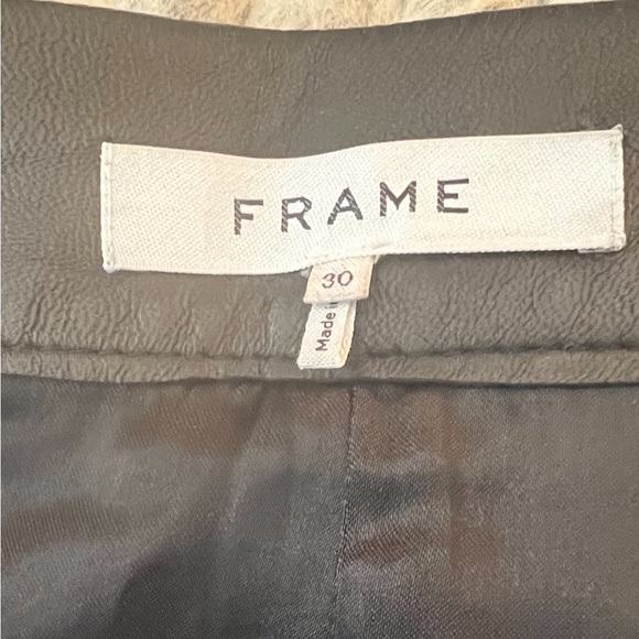 Frame Lamb Leather Mini Skirt Women’s - Picture 4 of 8